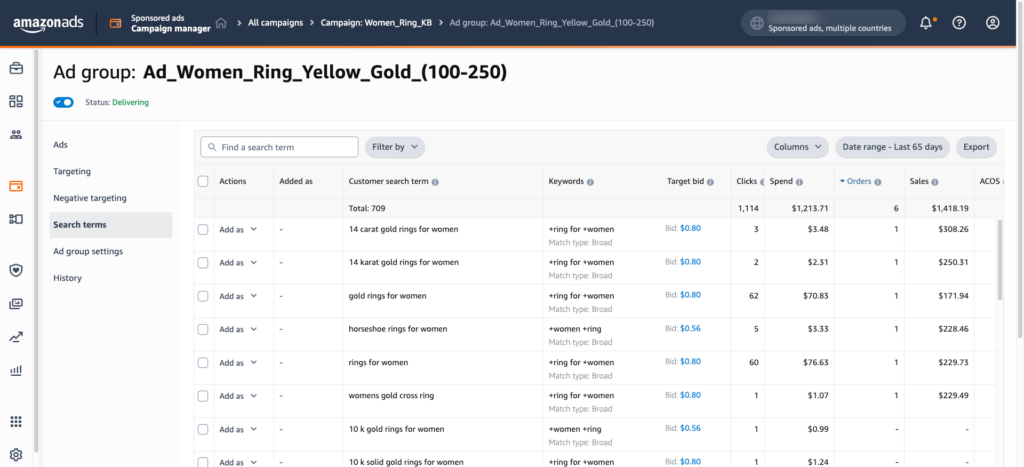 Keyword Harvesting